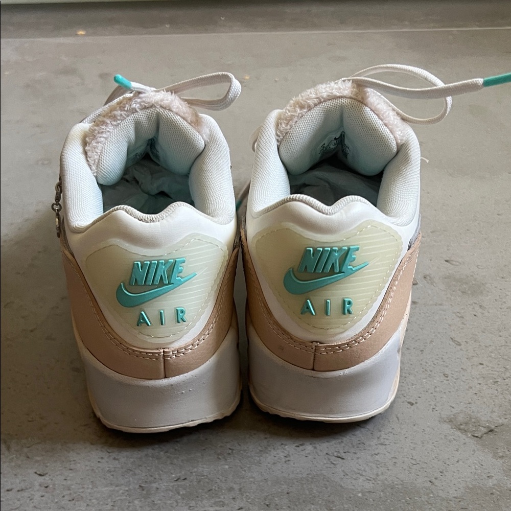 Nike Air Max 90 SE “Mama” Women's Cream and Tan Sneakers - Picture 6 of 8